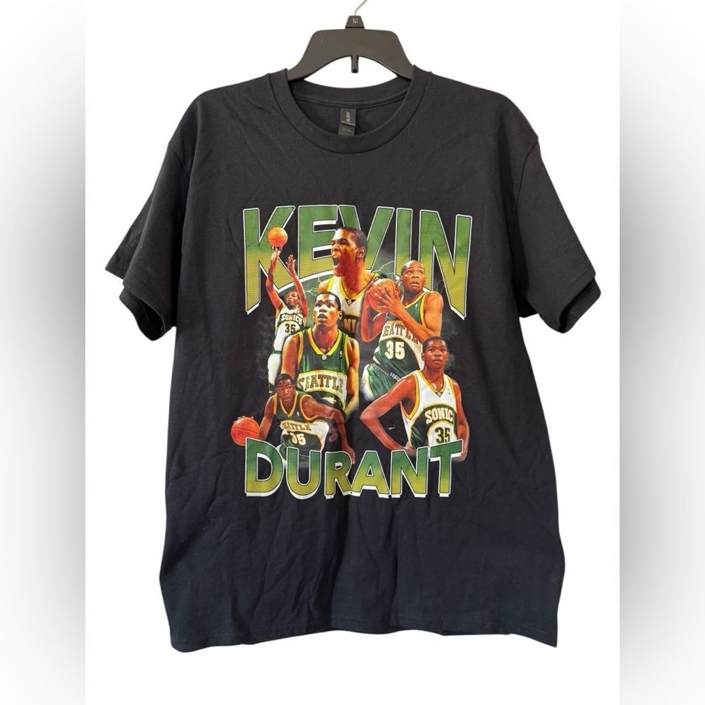 Kevin Durant Sonics Black Graphic T-Shirt L NWT